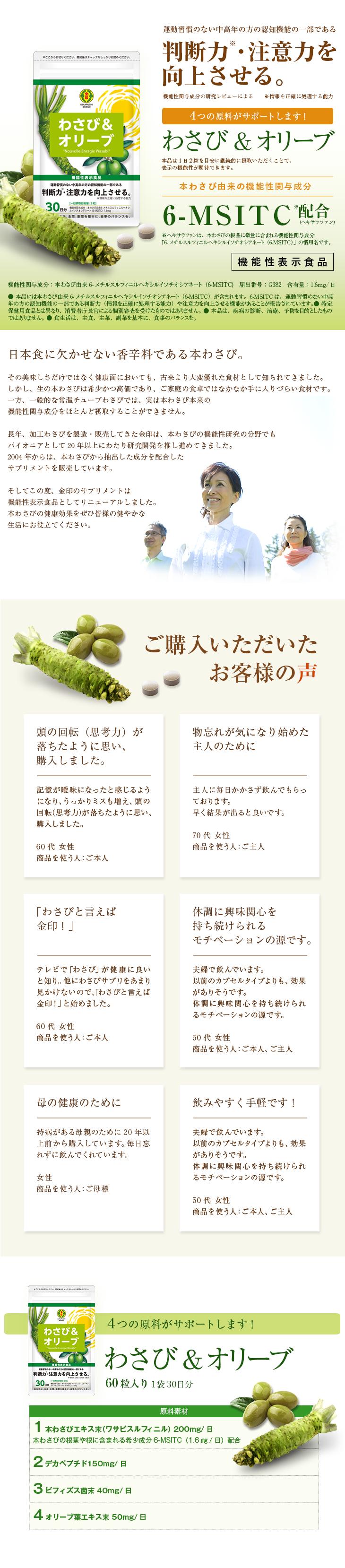 わさび&オリーブ