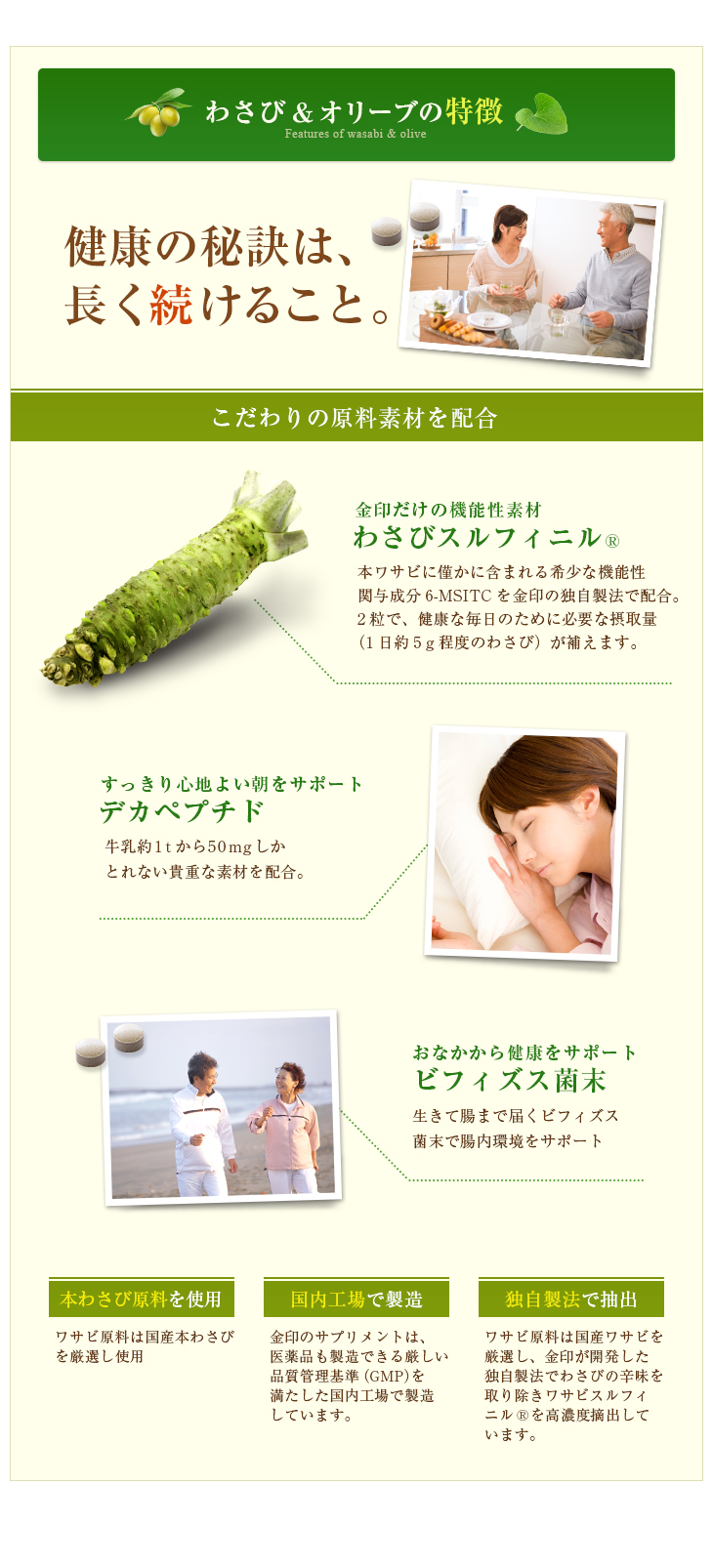 わさび&オリーブ