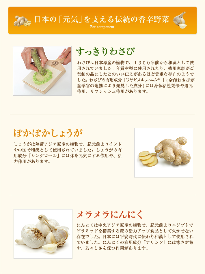 日本の「元気」を支える伝統の香辛野菜